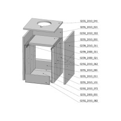Šamotová komora komplet KV 025N 01 BD 